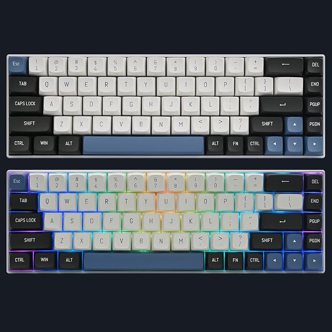 Guffercty kred 160 Keys CSA Keycap PBT Double-Shot Ball Shape Custom Keycaps Set with 6.25u/7u Spacebar for ANSI & ISO Layout Cherry MX Gateron Kailh Switches(Arctic-CSA)