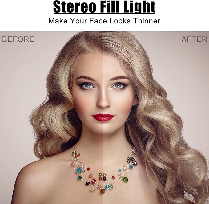 Ring Light of Pocket-Size: Rechargeable Small Ring Light for Phone, Laptop & Makeup - Perfect for Small & Adults, Portable Selfie Light (White)