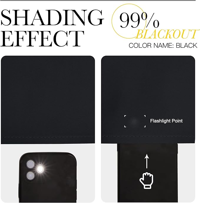 NICETOWN Room Separating Divider 132" Long, Room Divider Curtain Screen Partition, Function Thermal Blackout Patio Sliding Door Panel, Insulated Curtain, Black, 8.3ft Wide x 11ft Long