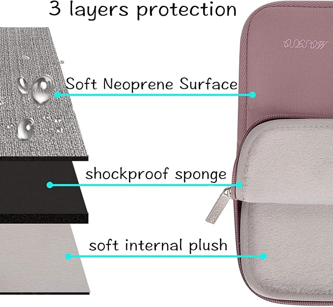 MOSISO Laptop Case 16 inch, 15-15.6 inch Laptop Sleeve Bag Compatible with MacBook Pro 16 M5 M4 M3 M2 M1, HP Acer Dell Lenovo ASUS Notebook, Neoprene Computer Sleeve Bag with Small Case, Brick Red