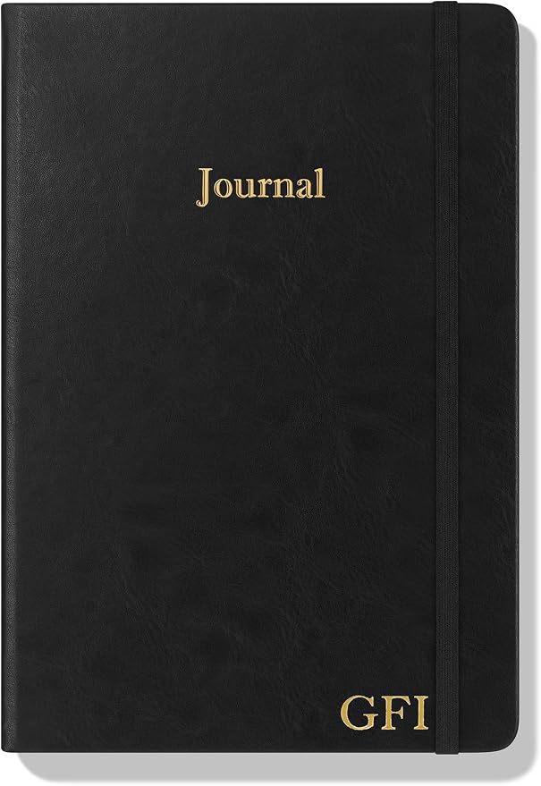 Wykeham's Executive 2026 Undated Daily Journal Planner – Customization Available (Personalized Black, 8.5"×5.5")