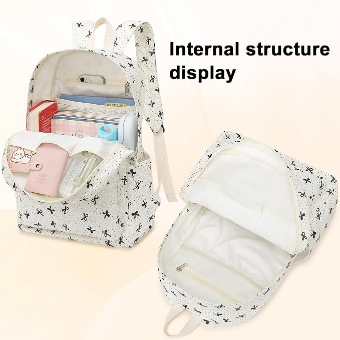 LEDAOU Backpack for Girls School Bag Kids Bookbag Teen Backpack Set Daypack with Lunch Bag and Pencil Case | Kids