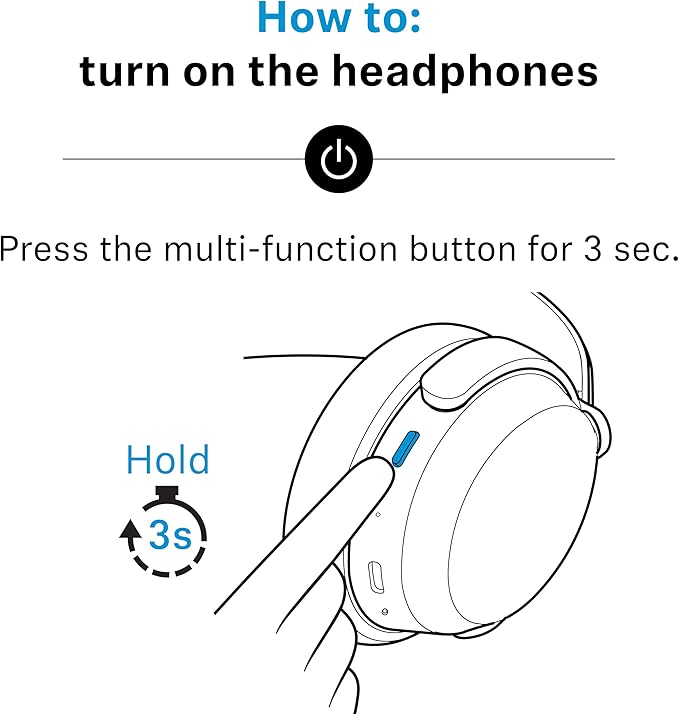 Sennheiser ACCENTUM Plus Wireless Bluetooth Noise Cancelling Headphones - Quick-Charge Feature, Up to 50HR Playtime, Adaptive Hybrid ANC, for Traveling, School & Work, White