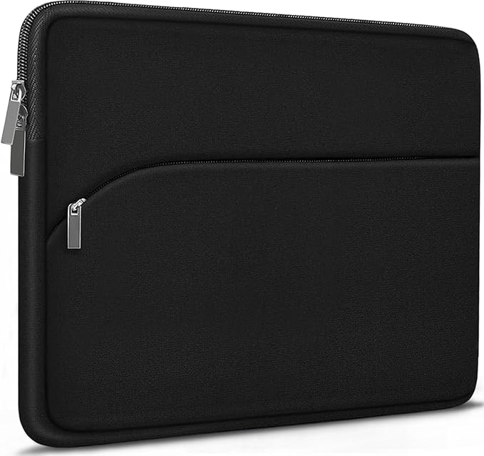 Laptop Case 13.3 inch, Durable Laptop Sleeve 14 inch, Portable Monitor Protective Computer Sleeve with Front Pocket Computer Bag Compatible with MacBook Air Pro 13.3 inch 14 inch, Dell, HP, Black