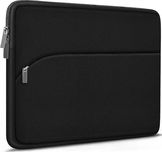 Laptop Case 14 inch, Slim Portable Monitor Protective Cover with Front Pocket, Traveling Computer Carrying Bag Laptop Sleeve Compatible for MacBook Air/Pro, HP, Dell, Lenovo, Acer, Black