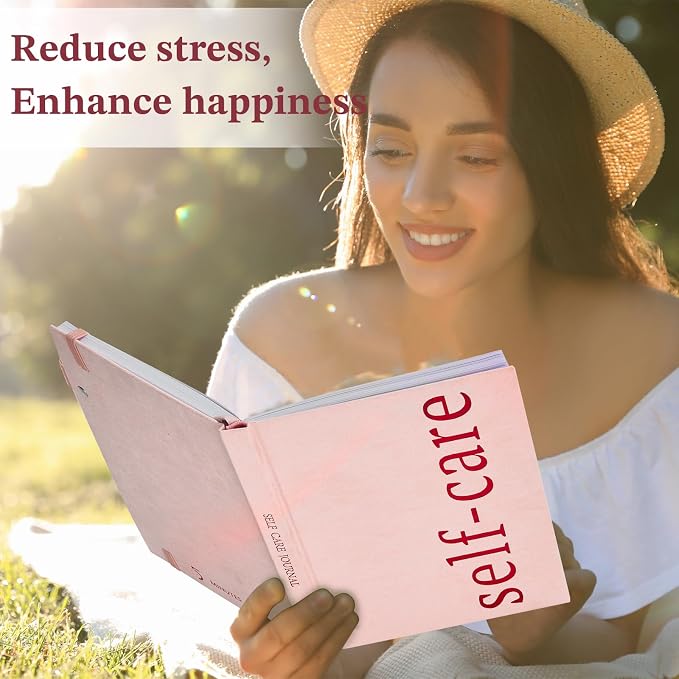 5 MINUTES A DAY Self-Care Journal with Prompts – Daily Reflection Notebook – Mental Health Journal for More Positivity, Anxiety & Guided Journal for Women, ADHD Planner with Mood Tracker, A5 (Pink)