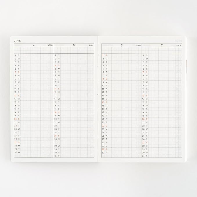 Hobonichi Techo 2025 Planner Book [English/A6/January Start/Monday Start/Planner]