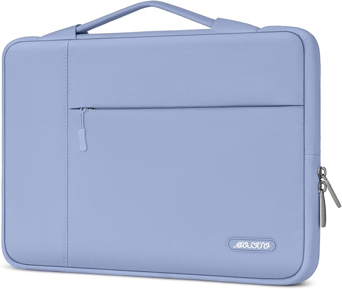 MOSISO Laptop Case 13 inch, Laptop Sleeve with Handle Compatible with MacBook Neo/Air/Pro 13 inch with A18/M5/M4/M3/M2/M1 Chip 2026-2016, Polyester Multifunctional Computer Bag, Pastel Blue