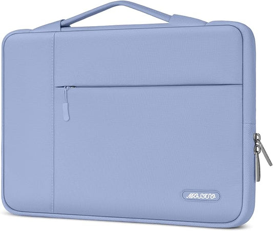 MOSISO Laptop Case 13 inch, Laptop Sleeve with Handle Compatible with MacBook Neo/Air/Pro 13 inch with A18/M5/M4/M3/M2/M1 Chip 2026-2016, Polyester Multifunctional Computer Bag, Pastel Blue