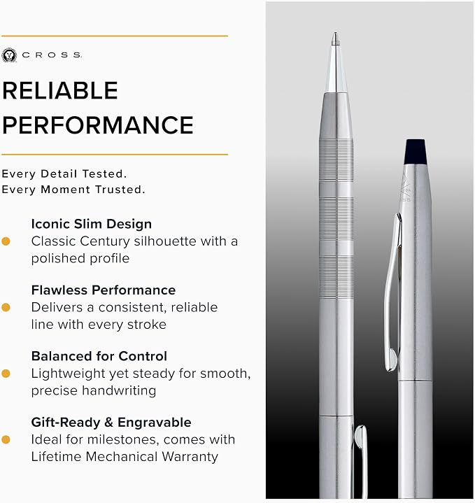 Cross Classic Century Diamond Cut Satin Ball-Point Pen
