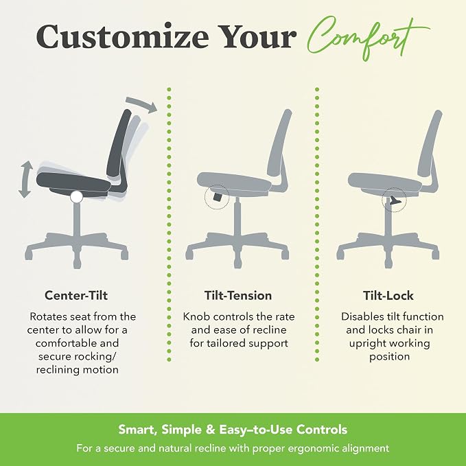 HON Sadie Executive Ergonomic Office Chair, Desk Chair Comfy, Black