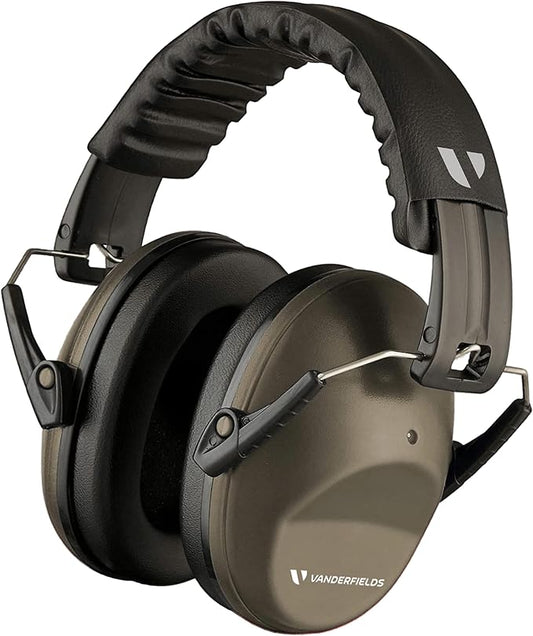 Vanderfields - Hearing Protection Ear Muffs - Over 33 dB (2K Hz) Broad Noise Cancelling Sound Reduction - Adults & Teens