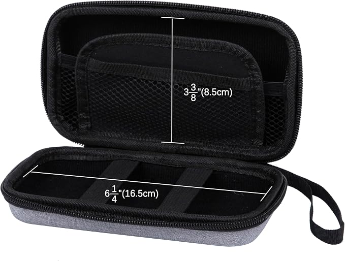 Ginsco Hard Shell Protection Case Electronic Accessories Organizer Pouch for MacBook Air/pro Adapter Chargers Cables Power Bank, for Sandisk Portable SSD Flash Disk SD Card,Compact Travel Tech Case
