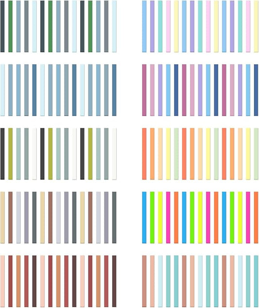 Temiary 3000Pcs Reusable Transparent Highlighter Tape, Short Highlighting Strips Index Tabs, Aesthetic Sticky Notes for Office School Supplies