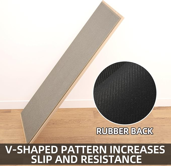 SUMLANS Kitchen Mat 1 PCS, Cushioned Non Slip Rugs for Kitchen Floor, Absorbent Runner Comfort Standing Mats Washable for Kitchen, Office, Home (Brown, 24"x36")