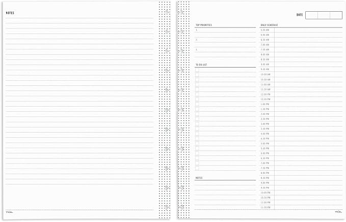 TUL® Discbound Undated Daily Refill Pages, 8-1/2" x 11", Undated, 50 Sheets