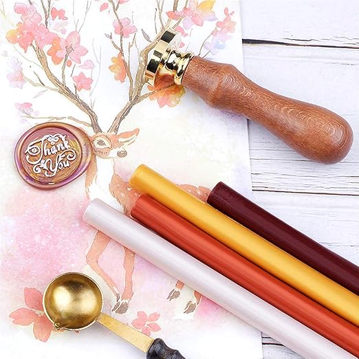Pearl White Wax Sealing Sticks, ONWINPOR 10pcs Glue Gun Wax Seal Sticks for Waxseal Stamp, Easy Melting Waxsealsticks for 0.43'' Glue Gun (Pearl White)