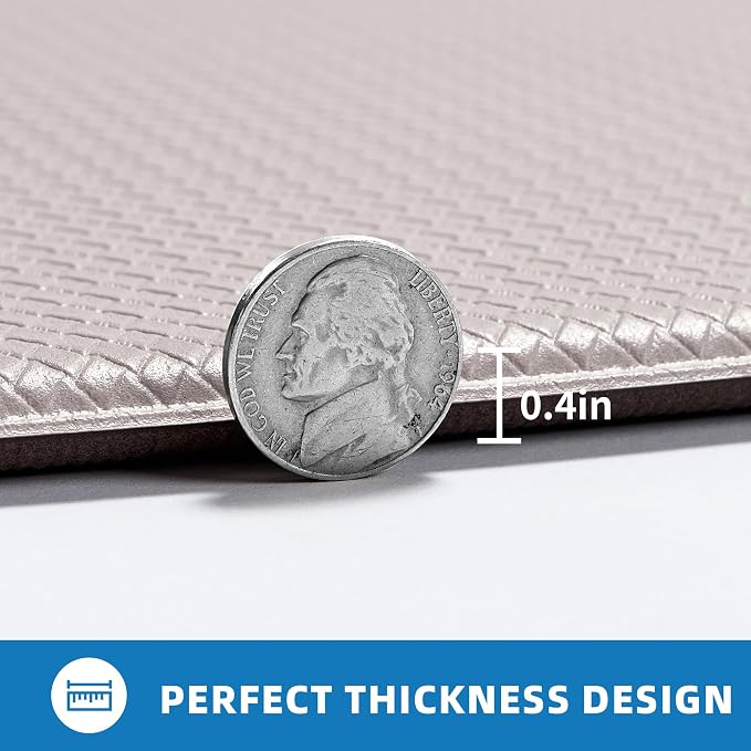 Kitchen Mats for Floor, [2PCS] Anti-Fatigue Kitchen Rugs, Ivory | Cushioned Comfort,Non-Slip Backing,Waterproof Surface,Soft Underfoot,Easy Clean,Kitchen Sink,Laundry Room,Standing Desk