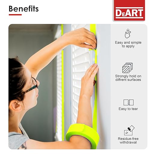 DEART Colored Masking Tape Painters Tape Writable 12, 8 or 6 Pack - 1 inch or 0.6 Inches for Arts & Crafts Labeling, Coding, Art Supplies, Whiteboard Tape, Craft Supplies (6, 1 in Large (20 Yd))