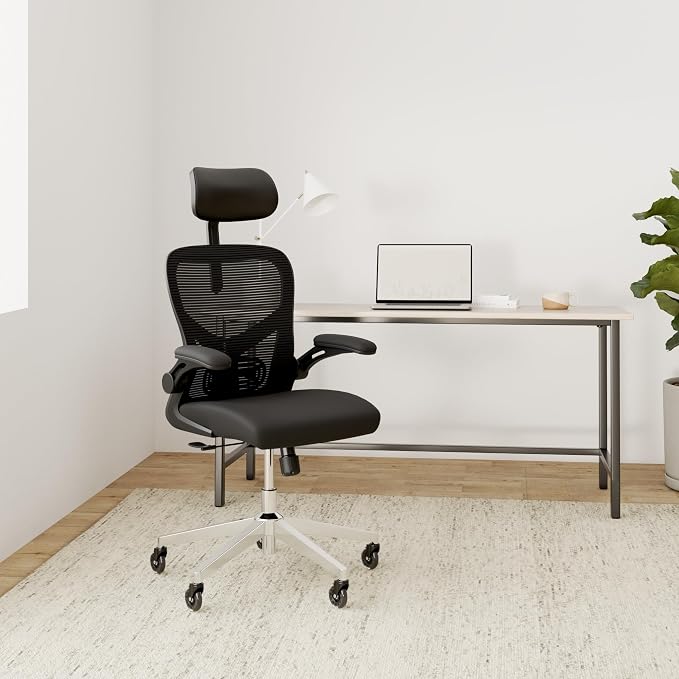 SmartSeat Ergonomic Office Chair Comfy [#1 in Tests] Swivel Chair | Ergonomic Chair with Breathable Mesh Back | Computer Chair with wheels | Home Office Desk Chair with 3D Headrest | For 330lbs