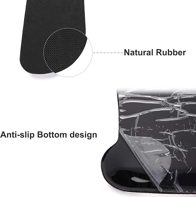 MOSISO Wrist Rest Support for Mouse Pad&Keyboard Set | Watercolour Monstera Leaves Mousepad Non-Slip Base Home/Office Pain Relief&Easy Typing Cushion with Soft Cloth&Memory Foam