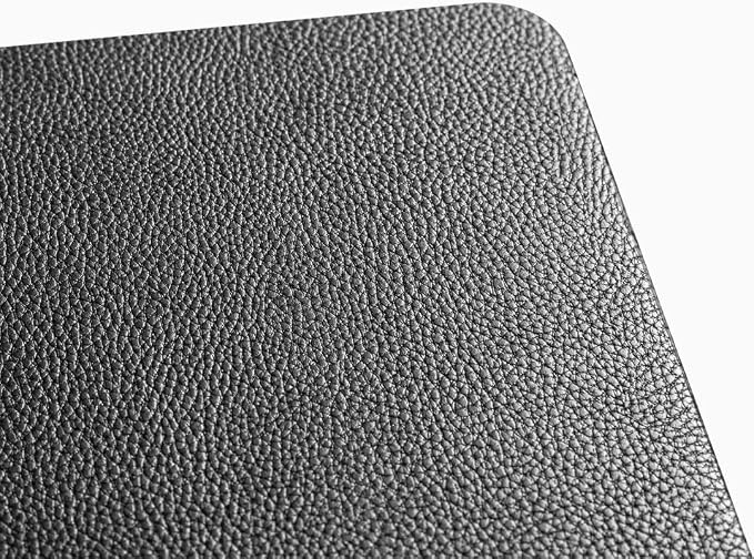 Desky Leather Desk Mat - PU Leather Desk Pad with Anti-Slip Base - Medium