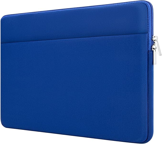 Laptop Sleeve Bag Compatible with 13 to 14 inches MacBook Air/Pro Chromebook Notebook with Zipper Accessory Pocket Padded Computer Pouch Cover Protective for 13” to 14” Laptop,Blue