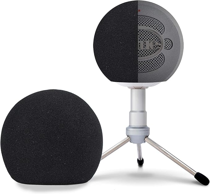 Blue Snowball Pop Filter Windscreen - Professional Snowball iCE Mic Foam Wind Cover Windshield Pop Filter for Recordings, Broadcasting, Singing by SUNMON