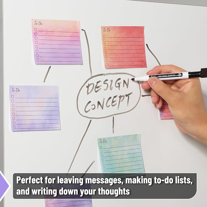 Mr. Pen- to Do List Sticky Notes, 3"x4", 9 Pads, 450 Sheets | Lined Checklist Sticky Pads with Smooth Writing, Easy Peel-Off, Thick Paper for Planning, Office, School & Daily Tasks