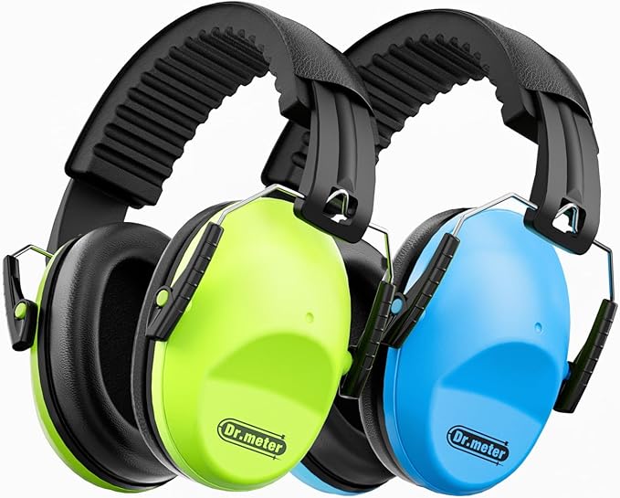 Noise Cancelling Headphones For Kids 2PACK, 27.4SNR Kids Ear Protection Ear Muffs for Toddler Hearing Protection, Noise Reduction Earmuffs for Fireworks, Monster Jam, Autism Sensory, Focus