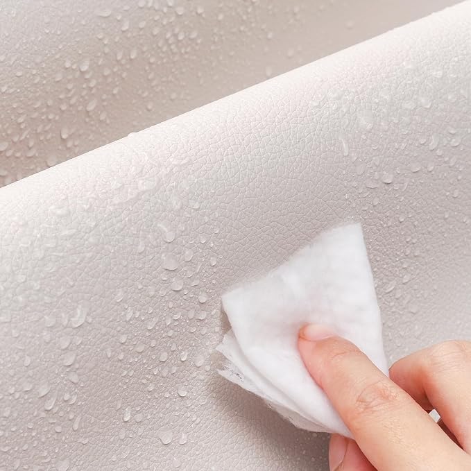 Dual Sided Desk Pad Faux Leather Desk Mat Large Mouse Pad | Desk Pad Protector Non-Slip Waterproof Desk Mouse Pad for Writing Desk, Office, Home(White Gray 35.4"X17")