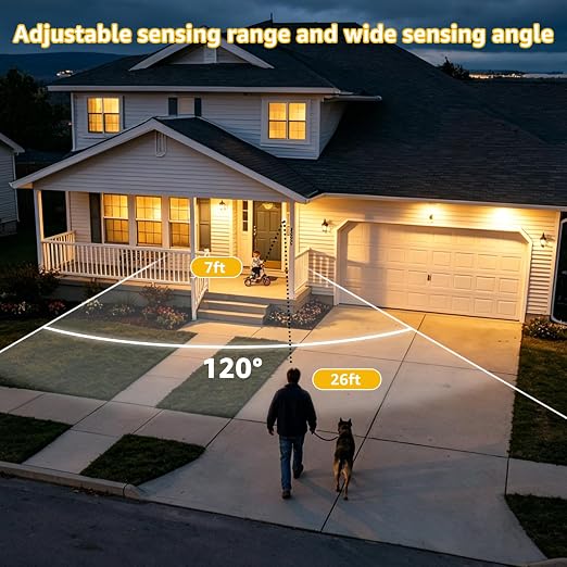 Motion Sensor Plug,Greencycle Wireless Motion Sensor Outlet with Timer Setting,PIR Sensor Plug to Auto Turn On/Off,Adjustable Detection Range,15A/1500W for Christmas Lights,Fans（2 Sensors 1 Plugs）