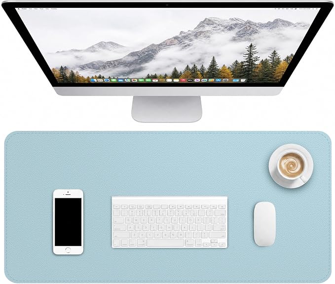 Leather Desk Mat, Desk Pad for Keyboard and Mouse Large Mouse Pads for Desk | Waterproof Desk Mat, Desk Matt for Desktop, Laptop Blotter, Keyboard Pad, Large Mouse Pad, Desk Essentials