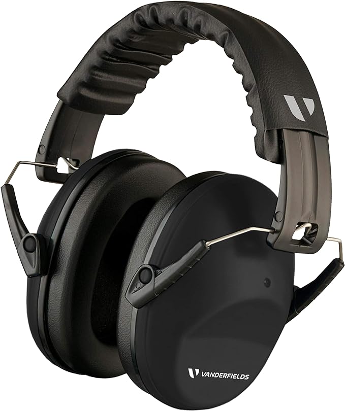 Vanderfields - Hearing Protection Ear Muffs - Over 33 dB (2K Hz) Broad Noise Cancelling Sound Reduction - Adults & Teens