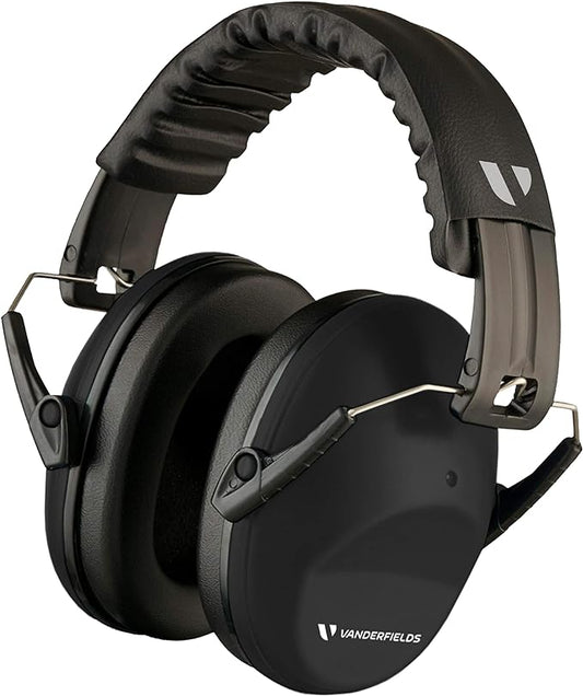 Vanderfields - Hearing Protection Ear Muffs - Over 33 dB (2K Hz) Broad Noise Cancelling Sound Reduction - Adults & Teens