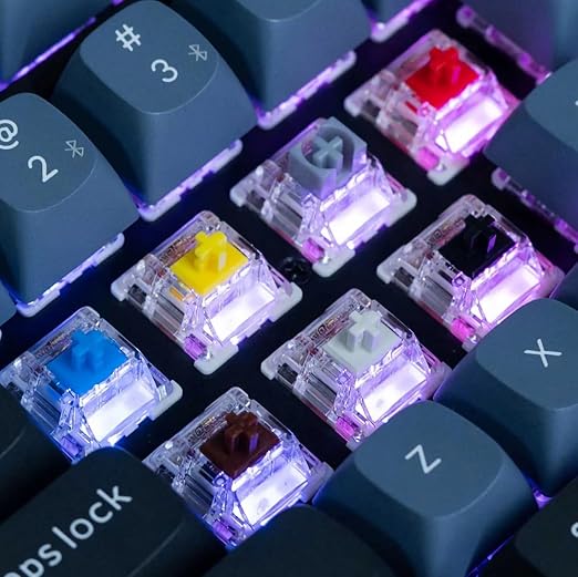 Gateron G Pro 3.0 Blue Switches for Mechanical Keyboard - 32 Pack, Pre-Lubed 3-Pin Clicky RGB Switches (60gf)