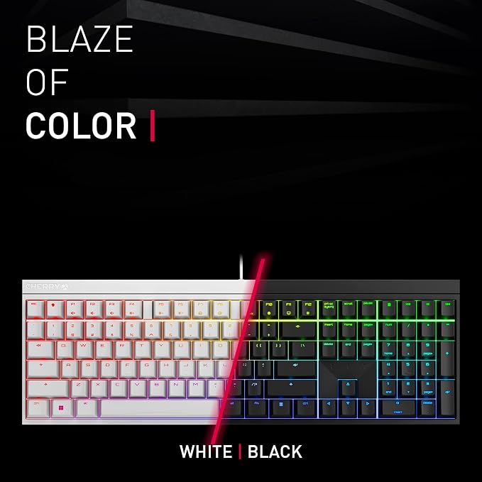 MX 2.0S, Wired Mechanical Gaming Keyboard with RGB-Lighting, Designed in Germany, Full Key Rollover, Anti Ghosting, MX2A Brown Switches, Black