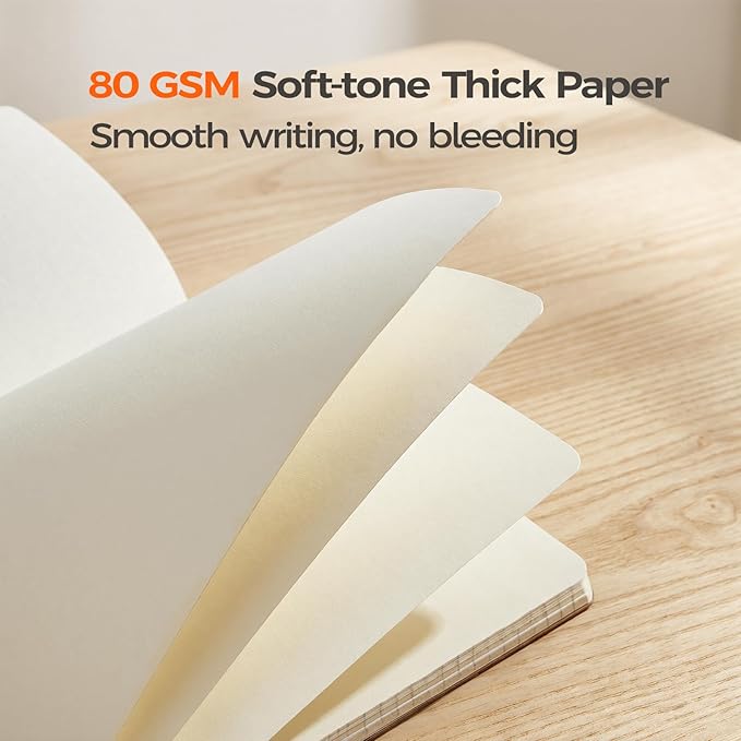 100 Pack Blank Kraft Notebooks A5, Wholesale Bulk Unlined Journals, 80gsm FSC-Certified Paper, 60 Pages, 8.3x5.5 Inches, Softcover Composition Notebooks for School Office Events