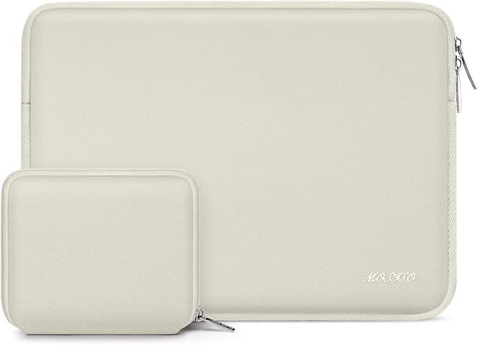MOSISO Laptop Case 13.3 inch, 13-13.3 inch Laptop Sleeve Bag Compatible with MacBook Air/Pro 13/Pro 14 M5 M4 M3 M2 M1, HP Dell ASUS Lenovo, Neoprene Computer Sleeve Bag with Small Case, Sand