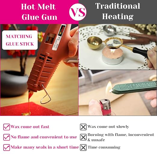 Sealing Wax, Paxcoo 20pcs Wax Seal Sticks, Glue Gun Sealing Wax for Wax Seal Stamp, Letter Wax Seal and Crafts (Gold)