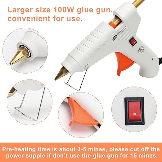 Sealing Wax Sticks 12P with Glue Gun, Luxiv 5.4" Sealing Waxs Stick 10MM Fire Manuscript Glue Gun Wax Seal Stamp for Wedding Invitations, Envelopes, Package Seal Waxs Sticks (Gold)