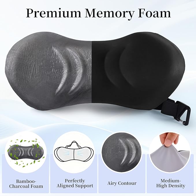 Lumbar Support Pillow for Office Chair - Lumbar Pillow for Car - Ergonomic Lumbar Support Pillow for Car Back Support Cushion