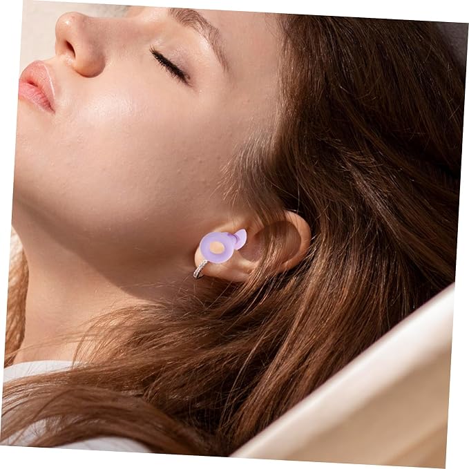 2pcs Reusable Silicone for Sleeping Noise Cancelling Comfortable Fit Sound Blocking for Swimming Travel Concerts Study Work