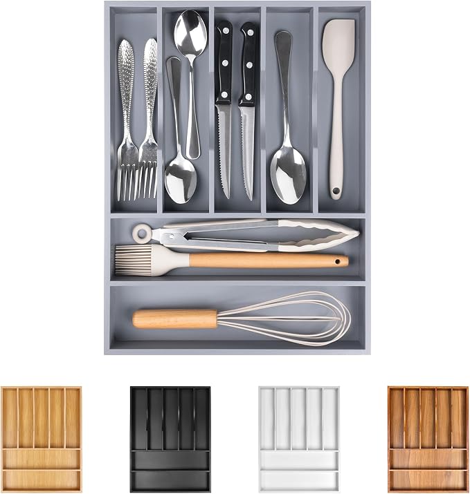 Kitchen Silverware Drawer Organizer and Storage Organizador Small De Cucharas y Tenedores Cubiertos Para Gavetas Cocina Para Gabinete Cajones Cocina Cajones Cocina Para Gabinete Hogar y Cocina Ofertas