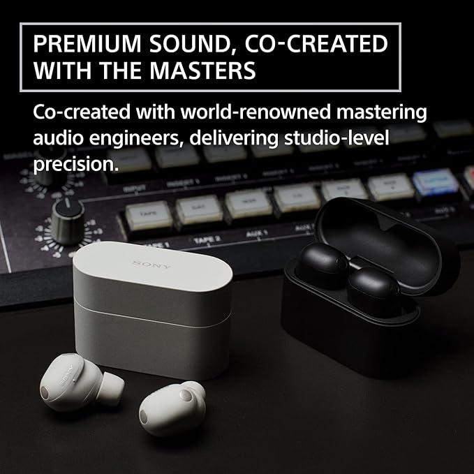 Sony WF-1000XM6 The Best Truly Wireless Noise Cancelling Earbuds (2026 Model), Bluetooth in-Ear Headphones, with Studio-Quality Sound, Up to 24 Hours of Battery Life, Black