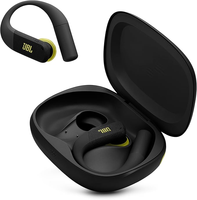 JBL Endurance Peak 4 - True Wireless Noise Cancelling Sport Earbuds, Up to 48Hrs Total Playback, Water & dust Proof (IP68), Secure fit with TwistLock™ Design, & 6 mics for Perfect Calls (Black/Lime)