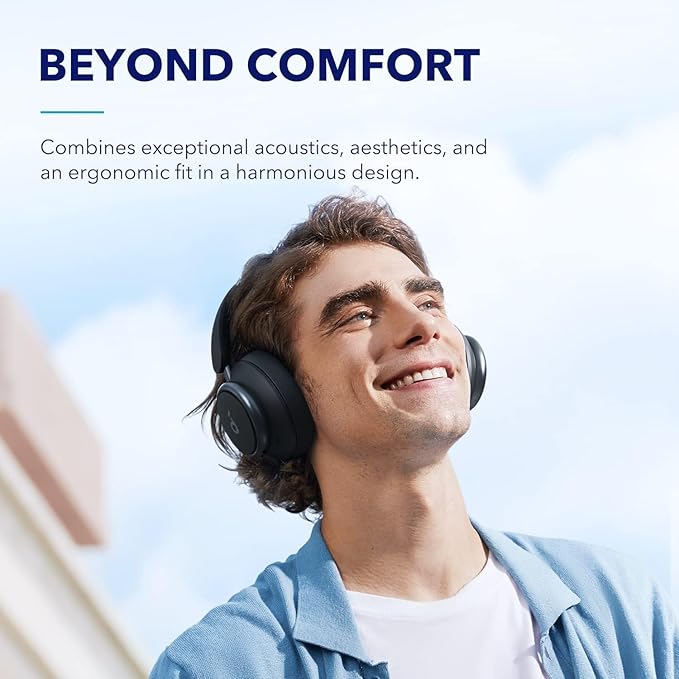 Soundcore by Anker Space Q45 Adaptive Active Noise Cancelling Headphones, Reduce Noise by Up to 98%, 50H Playtime, App Control, LDAC Hi-Res Wireless Audio, Comfortable Fit, Clear Calls, Bluetooth 5.3