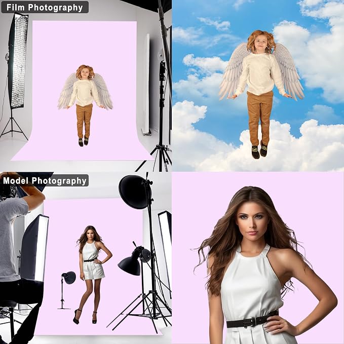 Light Purple Backdrop for Photoshoot Professional Photo Backdrop Background Curtain for Product Photography Portraits Wedding Party Live Streaming Video Recording 10X20 FT