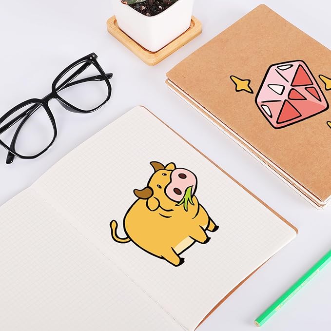 zmybcpack 12 Pack Graph Paper Notebook Journal Notebook Square Grid Paper Notebook for Travelers, Students, Office - Subject Notebooks - A5 Size, 8.26”x5.5”, 64 Square Grid Pages/32 Sheets