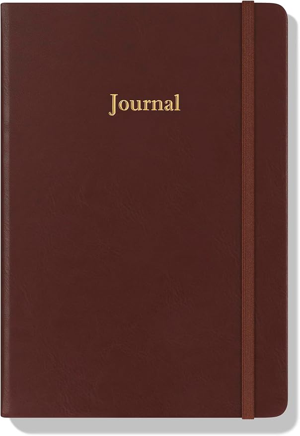 Wykeham's Executive 2026 Undated Daily Journal Planner – Customization Available (Conker, 8.5"×5.5")